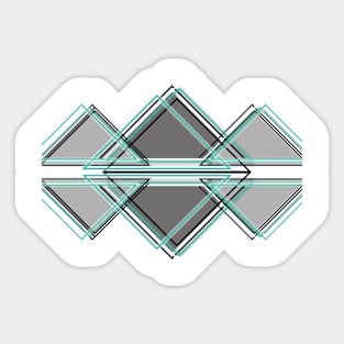 abstract triangle Sticker